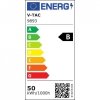 Naświetlacz LED V-TAC 50W 185Lm/W czarny VT-4456 6500K 9250lm